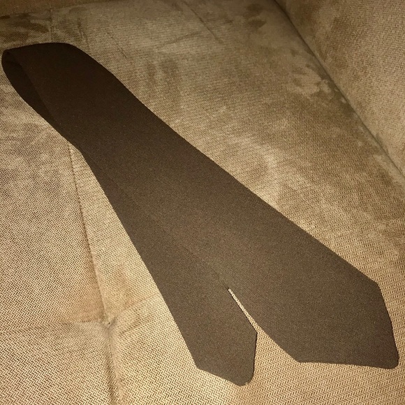 Giorgio Armani Brown Wool Tie - Picture 6 of 6